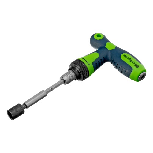 Отвертка Т-образная реверсивная с набором бит, торцевых головок, 33 предмета, CrV Сибртех по ценам производителя в Воронеже с доставкой по всей России