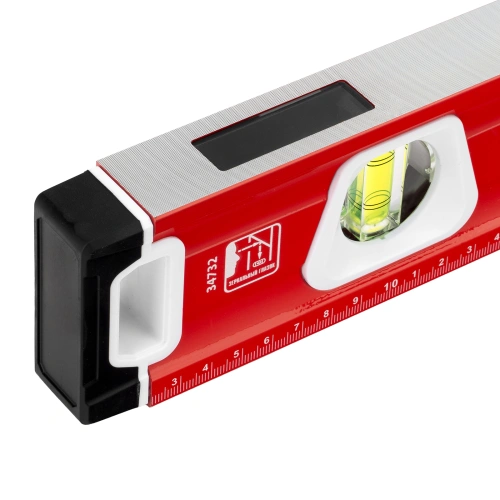 Уровень алюминиевый, магнит, фрезерованный, 3 глазка (1 зеркальный) двухкомпонентные рукоятки, 800 мм Matrix по ценам производителя в Воронеже с доставкой по всей России