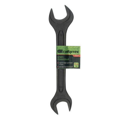 Ключ рожковый,19 х 22 мм, CrV, фосфатированный Сибртех по ценам производителя в Воронеже с доставкой по всей России
