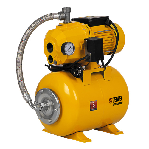 Насосная станция эжекторная PSD800C, 800 Вт, 2400 л/ч, ресивер 24 л, всасывание 20 м Denzel по ценам производителя в Воронеже с доставкой по всей России