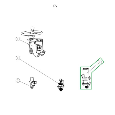 Двигатель рулевого управления в сборе для ричтрака RV (48V/0,6 кВт/АС) по ценам производителя в Воронеже с доставкой по всей России
