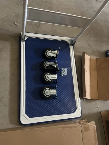 Тележка платформенная 150 кг TOR PH150 (740х480) со складной ручкой (резиновые колеса 100 мм) купить в Москве с доставкой по всей России | ProtosMarket.ru