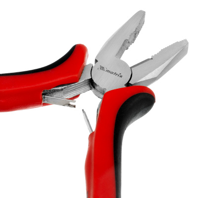 Плоскогубцы Mini, 130 мм, никелированные, авторазжим, двухкомпонентные рукоятки Matrix по ценам производителя в Воронеже с доставкой по всей России