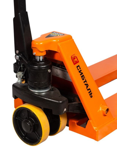 Гидравлическая тележка (рокла) ACR, 5 т, Вилы: 1150 Х 550, СибТаль, полиуретановые колеса по ценам производителя в Воронеже с доставкой по всей России