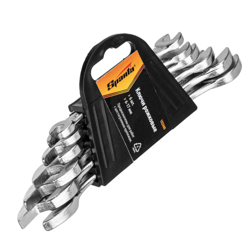 Набор ключей рожковых, 6 х 17 мм, 6 шт, хромированные Sparta по ценам производителя в Воронеже с доставкой по всей России