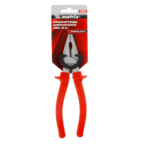 Плоскогубцы Econom, 180 мм, шлифованные, пластмассовые рукоятки Matrix по ценам производителя в Воронеже с доставкой по всей России