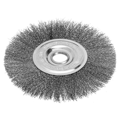 Щетка для УШМ, 175 мм, посадка 22.2 мм, плоская, витая проволока 0.3 мм Сибртех по ценам производителя в Воронеже с доставкой по всей России