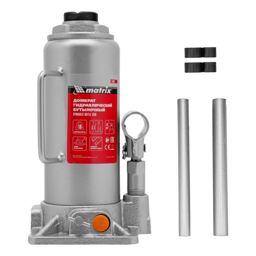 Домкрат гидравлический бутылочный, 10 т, h подъема 230-460 мм Matrix по ценам производителя в Воронеже с доставкой по всей России
