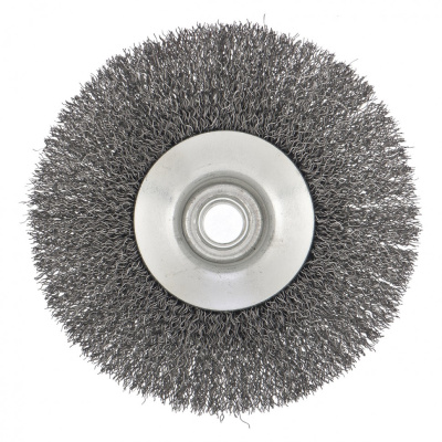 Щетка для УШМ, 125 мм, М14, "тарелка", витая проволока Сибртех по ценам производителя в Воронеже с доставкой по всей России