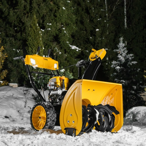 Бензиновая снегоуборочная машина SBM 610S PRO, 212 cc, электростартер, фара, обогрев Denzel по ценам производителя в Воронеже с доставкой по всей России
