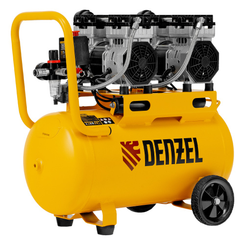 Компрессор безмасляный, малошумный DLS 1500/50, 1500 ВТ, 2x750, 50 л, 260 л/мин Denzel по ценам производителя в Воронеже с доставкой по всей России