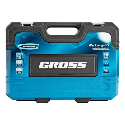 Набор инструментов, 1/4", 1/2", CrV, 120 зубьев, 109 предметов Gross по ценам производителя в Воронеже с доставкой по всей России