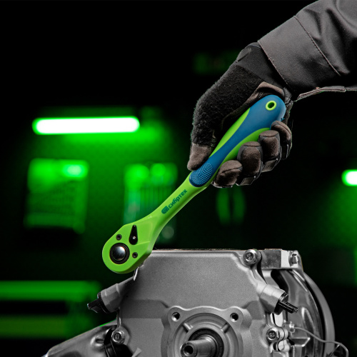 Ключ-трещотка 1/2", CrV, 72 зуба, с быстрым сбросом Сибртех по ценам производителя в Воронеже с доставкой по всей России