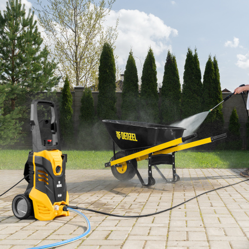 Моечная машина высокого давления R-165, 2200 Вт, 165 бар, 7 л/мин, колесная Denzel по ценам производителя в Воронеже с доставкой по всей России