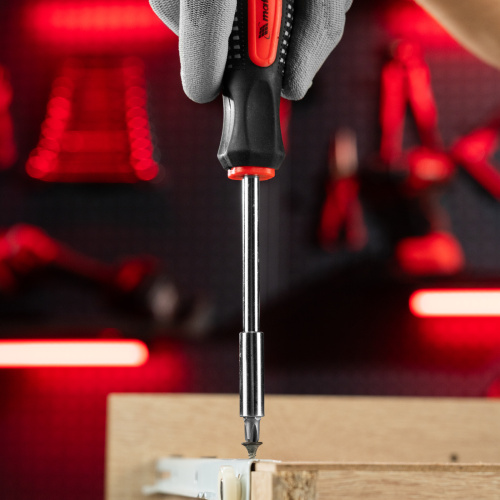 Отвертка с набором бит, 11 шт, Fusion, CrV, трехкомпонентная рукоятка "Anti slip" Matrix по ценам производителя в Воронеже с доставкой по всей России