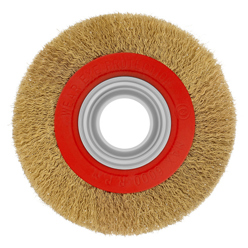 Щетка для точила, 150 мм, посадка 32 мм, плоская, латунированная витая проволока Matrix по ценам производителя в Воронеже с доставкой по всей России