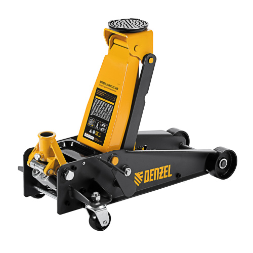 Домкрат гидравлический подкатной 3 т, с фиксатором, быстрый подъем, 135-480 мм, профессиональный Denzel по ценам производителя в Воронеже с доставкой по всей России