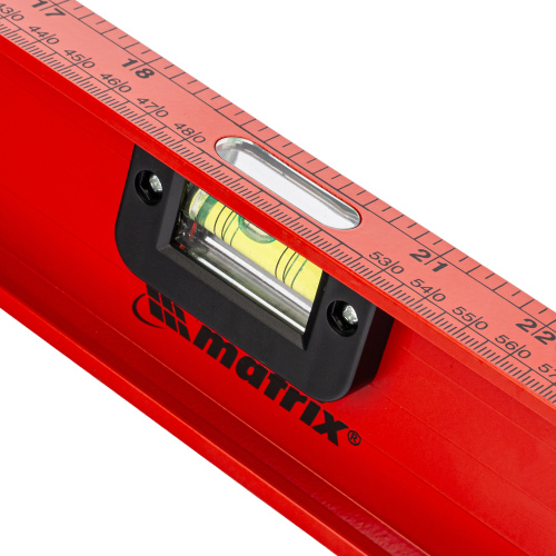 Уровень алюминиевый "Рельс", 1000 мм, 3 глазка, усиленный Matrix по ценам производителя в Воронеже с доставкой по всей России