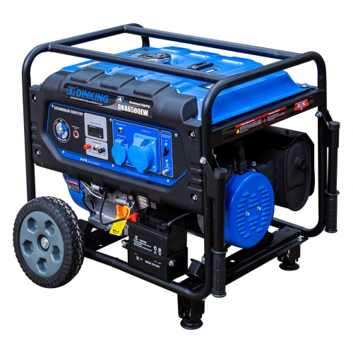 Генератор бензиновый Dinking DKA6500EW (6,5кВт, электростартер, 15лс, колёса) по ценам производителя в Воронеже с доставкой по всей России