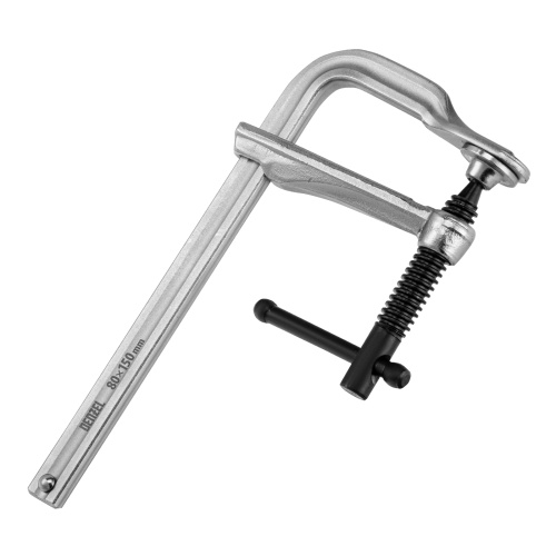 Струбцина F-образная, 80x150мм, кованая Denzel по ценам производителя в Воронеже с доставкой по всей России