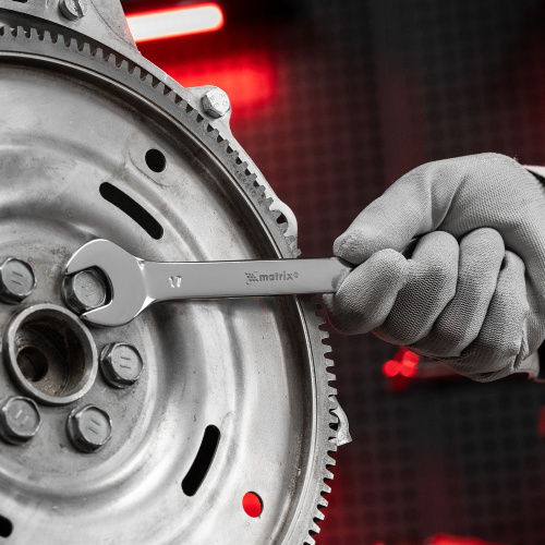 Набор ключей рожковых 12 шт, (6-32мм) CrV, EllipticaL зеркальное хромирование Matrix по ценам производителя в Воронеже с доставкой по всей России