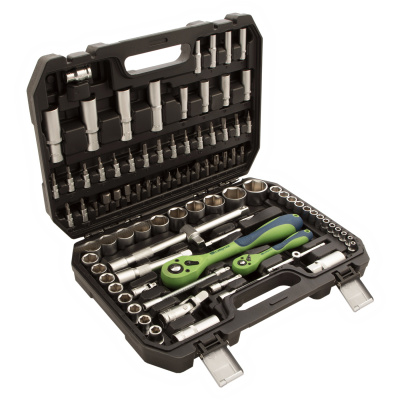 Набор инструментов 94 предмета, CrV, 1/2", 1/4" Сибртех по ценам производителя в Воронеже с доставкой по всей России