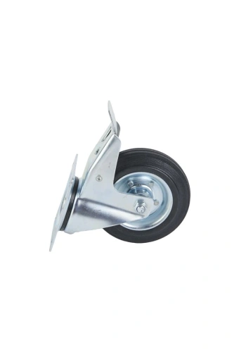 Колесо поворотное усиленное резина SRCB 63 160 мм с тормозом по ценам производителя в Воронеже с доставкой по всей России