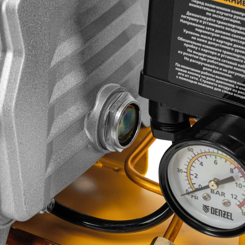 Компрессор воздушный, прямой привод DC1500/50, 1.5 кВт, 50 литров, 220 л/мин Denzel по ценам производителя в Воронеже с доставкой по всей России