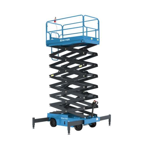 Подъемник самоходный электрический ножничный ведомый SKYER SPF0905 по ценам производителя в Воронеже с доставкой по всей России