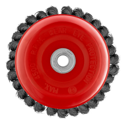 Щетка для УШМ, 150 мм, М14, "чашка", крученая проволока 0.35 мм Matrix по ценам производителя в Воронеже с доставкой по всей России