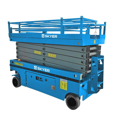 Самоходный ножничный подъемник с выдвижной платформой SKYER PL1625 по ценам производителя в Воронеже с доставкой по всей России