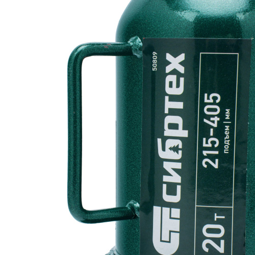 Домкрат гидравлический бутылочный, 20 т, 215-405 мм Сибртех по ценам производителя в Воронеже с доставкой по всей России