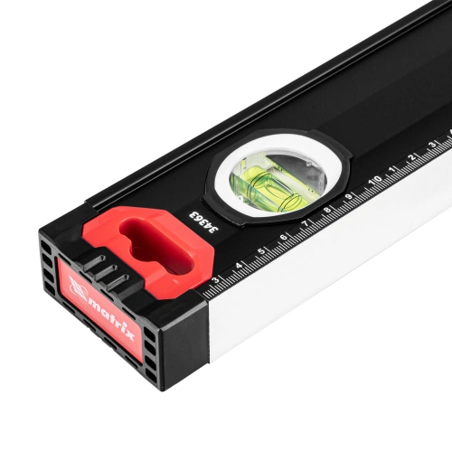 Уровень алюминиевый, усиленный, фрезерованный, 3 глазка, двухкомпонентные рукоятки, 1000 мм Matrix по ценам производителя в Воронеже с доставкой по всей России