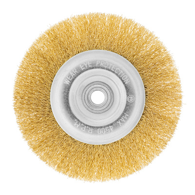 Щетка для УШМ, 150 мм, М14, плоская, латунированная витая проволока Matrix по ценам производителя в Воронеже с доставкой по всей России