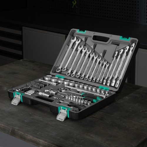 Набор инструментов, 1/2", 1/4", CrV, пластиковый кейс 88 предметов Stels по ценам производителя в Воронеже с доставкой по всей России