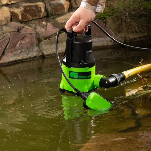 Дренажный насос для грязной воды СДН450-35, 450 Вт, напор 5.5 м, 8000 л/ч Сибртех по ценам производителя в Воронеже с доставкой по всей России