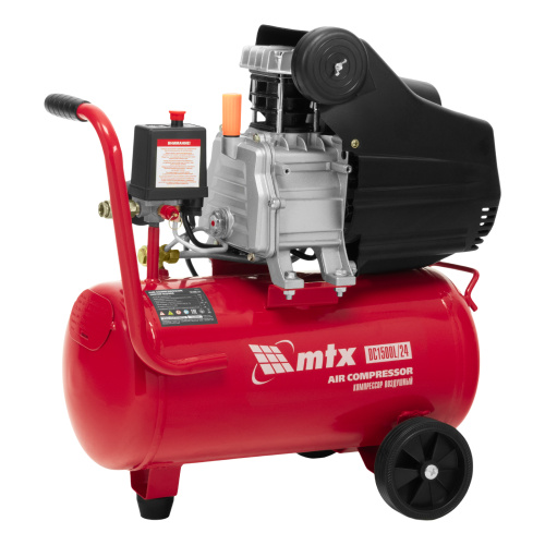 Компрессор воздушный DC1500L/24, 1,5 кВт, 24 л, 210 л/мин MTX по ценам производителя в Воронеже с доставкой по всей России