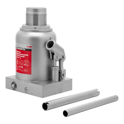 Домкрат гидравлический бутылочный, 30 т, h подъема 244-370 мм Matrix купить в Москве с доставкой по всей России | ProtosMarket.ru