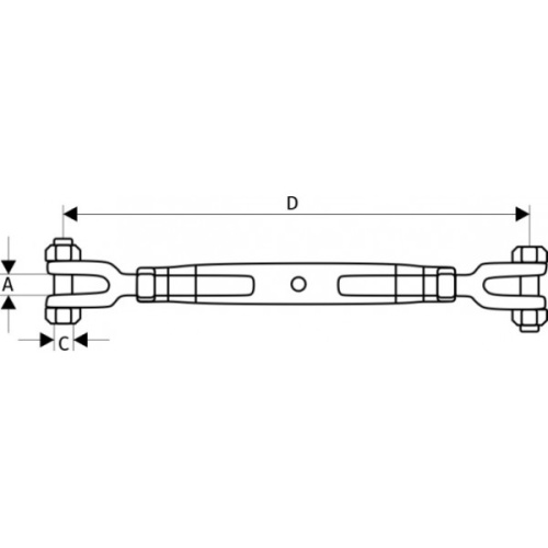 Талреп вилка - вилка DIN 1478, М39 по ценам производителя в Воронеже с доставкой по всей России