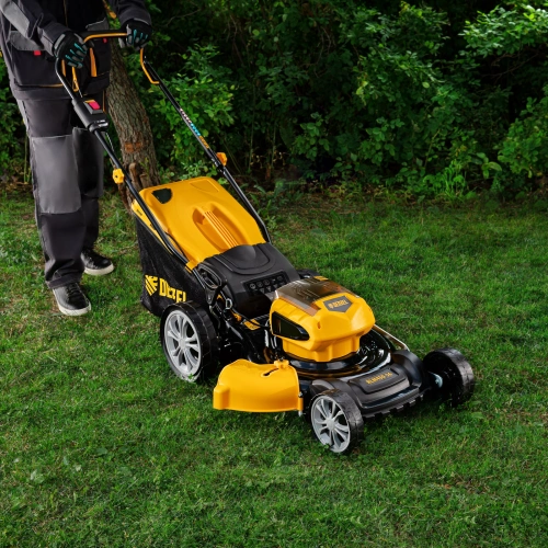 Газонокосилка аккумуляторная бесщеточная RLM450-36, Li-ion, 36 В, 4 Ач, 450 мм, травосборник 40 л Denzel по ценам производителя в Воронеже с доставкой по всей России