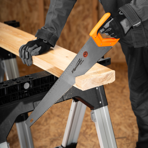 Ножовка по дереву, 500 мм, 7-8 TPI, зуб 2D, каленый зуб, двухкомпонентная рукоятка Sparta по ценам производителя в Воронеже с доставкой по всей России