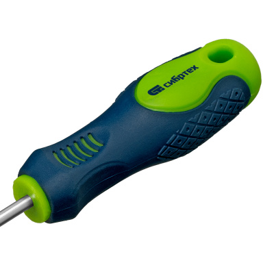 Отвертка, SL4 х 100 мм, CrV, двухкомпонентная рукоятка Сибртех по ценам производителя в Воронеже с доставкой по всей России