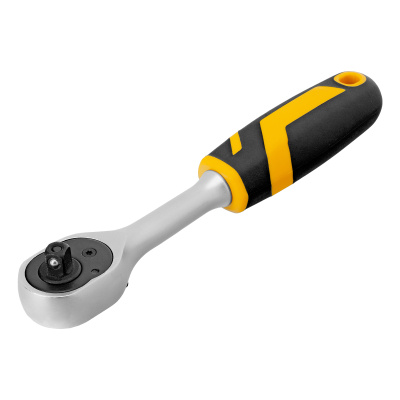 Ключ-трещотка 1/4", 90 зубьев, с быстрым сбросом, CrV Denzel по ценам производителя в Воронеже с доставкой по всей России