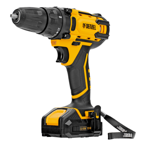 Дрель-шуруповерт аккумуляторная CDL-12-02BM, Li-Ion, 12 В, 2 акк. Denzel по ценам производителя в Воронеже с доставкой по всей России