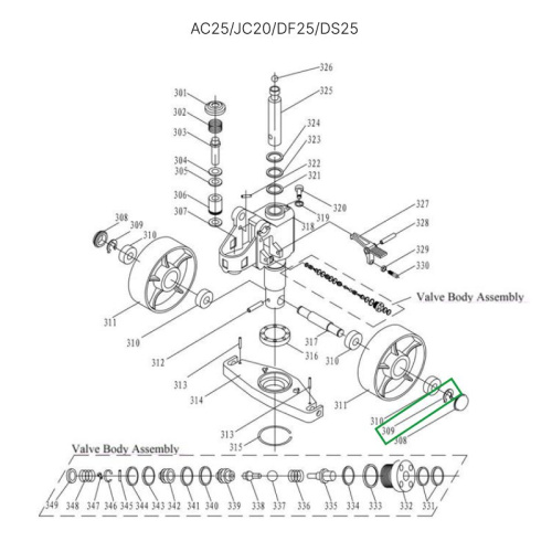 Стопорное кольцо крепления рулевых колес для гидравлических тележек AC25, DF25, JC20, AC30 по ценам производителя в Воронеже с доставкой по всей России