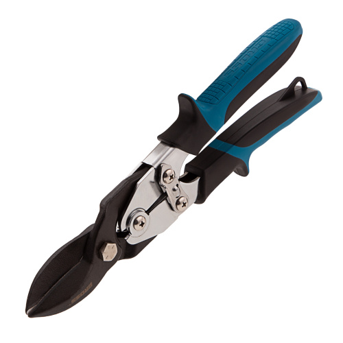 Ножницы по металлу"Piranha"усиленные, 255 мм, прямой рез, сталь СrMo, двухкомпонентные рукоятки Gross по ценам производителя в Воронеже с доставкой по всей России