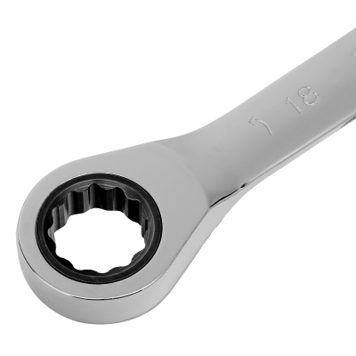 Ключ накидной трещоточный, 18 х 19 мм, CrV, зеркальный хром Matrix Professional по ценам производителя в Воронеже с доставкой по всей России