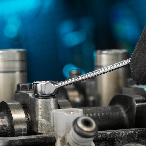 Набор ключей комбинированных 8-19 мм, 8 шт, CrV, холодный штамп Gross по ценам производителя в Воронеже с доставкой по всей России