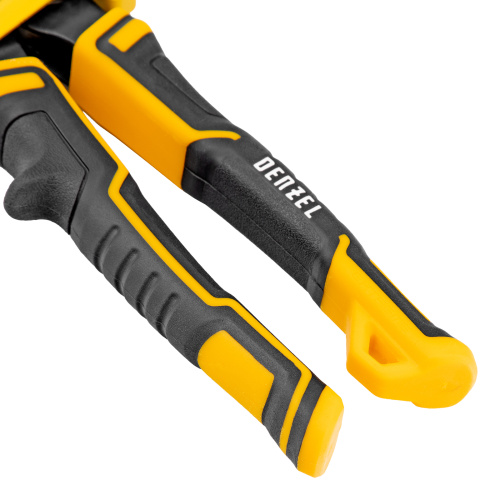 Ножницы по металлу, 315 мм, прямой проходной рез, сталь-CrMo, трехкомпонентные рукоятки Denzel по ценам производителя в Воронеже с доставкой по всей России