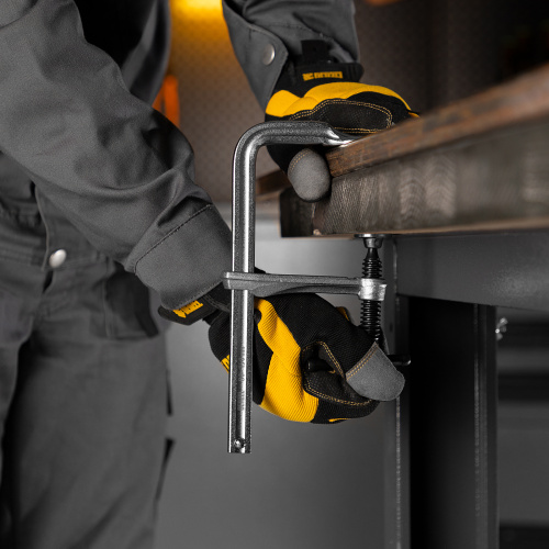 Струбцина F-образная, 80x150мм, кованая Denzel по ценам производителя в Воронеже с доставкой по всей России